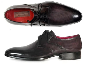 Paul Parkman Men's Anthracite Black Derby Shoes (ID#054F-ANTBLK) - Picture 1 of 7