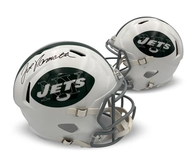 Joe Namath Autographed New York Jets Signed Full Size Replica Helmet Beckett - Image 1 of 2
