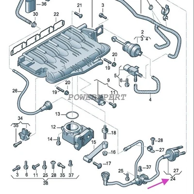 06H133781CK OEM BOSCH Válvula de purga de bote de vapor para AUDI A3 A4 A5 Q3 Q5 TT 2015 Foto 1 de 4