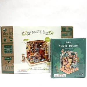 New! Rolife DIY Miniature Models: Sam’s Study & Sweet Dream - Picture 1 of 5