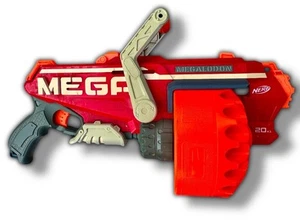2019 NERF Megalodon-N-Strike Mega Blaster 25 Dart Drum Lever Action Toy GUN ONLY - Picture 1 of 2