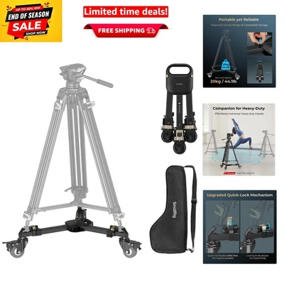 Quick-Lock Heavy Duty Tripod Dolly with 3" Noiseless Wheels - 44.1 lbs Capacity - image 1 of 4