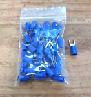 50 Pack Of Ancor Blue 1/4" Fork End Terminals For 16-14 Ga. Wire