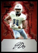 2023 Wild Card Rookie Heat Autograph Josh Downs Auto 3/5 North Carolina Tar