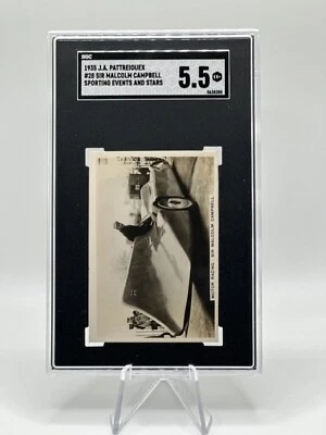 1935 J.A. Pattreiouex Sporting Events & Stars #28 Malcolm Campbell SGC 5.5 EX+ - Image 1 of 2