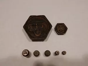 VINTAGE PHARMACY GRAM WEIGHTS ASSORTED SIZES (7 Total) - Picture 1 of 4