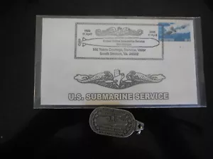 USN NAVY U-BOOT SILENT SERVICE MEDAILLE & 1. AUSGABE POST MARKIERTER UMSCHLAG - Bild 1 von 5