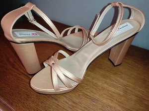 Fatto a Mano Pelle Colori Multipli Sandali Tacchi 12cm New Bolingier Taglia - Foto 1 di 21