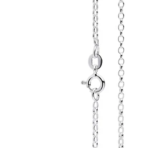 925 Sterling Silver Oval Belcher Chain Necklace 1.5mm ideal for small pendants - Picture 1 of 5