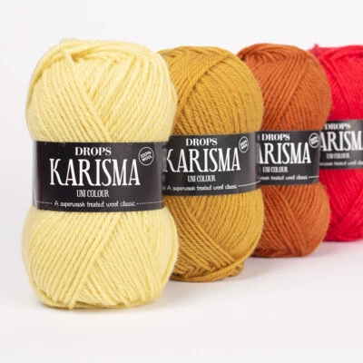 Superwash wool Drops KARISMA DK weight yarn / 40+ COLORS /  FAST SHIPPING - Image 1 of 4