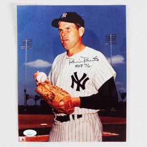 Robin Roberts Signed Photo 8x10 Yankees "HOF '76" - COA JSA - Picture 1 of 3