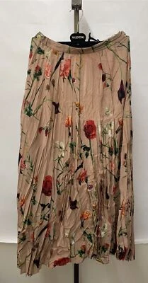 Falda larga floral plisada de seda Valentino para mujer elige la talla (UB0RA702624) Foto 1 de 4