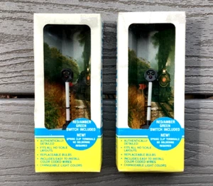 2 SEÑALES OBJETIVO REALISTAS ESCALA 1/87 HO SCENE MASTER FUNCIONAMIENTO 3 LUCES 1263 F/S - Imagen 1 de 19