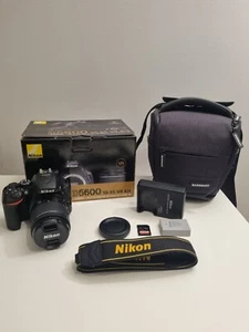 Nikon D5600 Digital SLR - 18-55mm VR Kit + 128GB Memory + Bag - Shutter 3017 - Picture 1 of 17