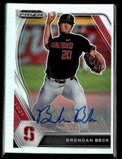Brendan Beck 2021 Prizm Draft Picks Base Auto Silver Prizm #PDP-55