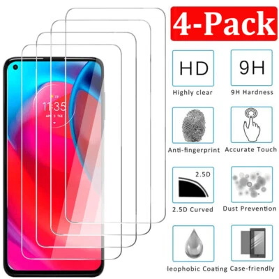 4 Pack For Motorola Moto G Stylus 5G 2023/2022 Tempered Glass Screen Protector - Image 1 of 4