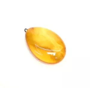 NATÜRLICHER ALTER ANTIKER BUTTERCOTCH EIGELB BALTISCHER BERNSTEIN ANHÄNGER 10,2 Gramm - Bild 1 von 5