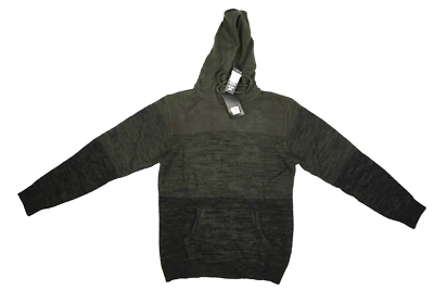 X-Ray Color Block Hooded Sweater Pullover Pocket Olive Green Mens 2XL - Image 1 of 4