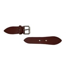 2X Leather Buckle Button Belt Strap Metallic Toggle Sew Craft Ornament Accessory