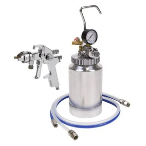 Sealey HVLP Pressure Pot System with Spray Gun & Hoses 1.7mm Set-Up HVLP-79/P - Picture 1 of 1