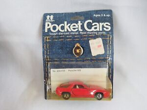 New Tomy Pocket Cars - 204-F53 Porsche 928 - New On card tomica Very Rare