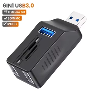 5 IN 1 USB Moyeu Et Lecteur De Carte 2.0 3.0 2 pour Computer17 - Photo 1/8