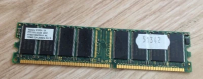 Hynix Korea RAM 04 PC2100U-25330 0312 HYMD116645BB-H AA 128MB DDR 266MHZ CL2.5 - Image 1 of 2