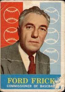 FORD FRICK 1960 Topps #1 BUY ANY 2 ITEMS FOR 50% OFF   B219R3S3P77