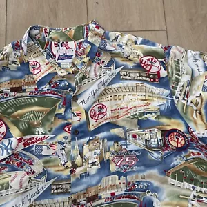 New York Yankees Reyn Spooner Aloha Camicia Uomo Floreale 3 XL Brooklyn Bomber Rara - Foto 1 di 6