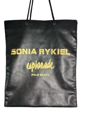Bolsa tote de couro designer SONIA RYKIEL ESPLANADE PALM BEACH - 19"x16" - Imagem 1 de 4