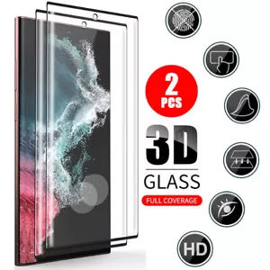 2-Pack Tempered Glass Screen Protector For Samsung Galaxy S23 S22 S21 S20 S10 - Picture 1 of 12