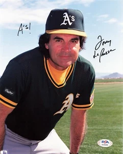Tony LaRussa Oakland Athletics A's Signed Autograph 8 x 10 Photo PSA DNA AJ43395 - Picture 1 of 2