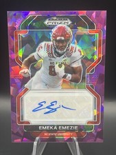 2022 Panini Prizm Draft Picks Purple Ice Emeka Emezie Auto /99 NC State