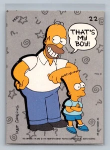 THAT'S MY BOY Homer & Bart 1990 Topps The Simpsons Sticker #22 C2 - Picture 1 of 2