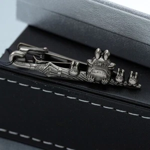 Giappone Studio Ghibli Il Mio Vicino Totoro Spilla Cravatta Ombrello Metallo Argento - Foto 1 di 5