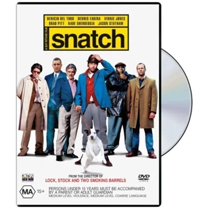 Snatch (DVD, 2000) PAL Region 4 (Brad Pitt, Benicio Del Toro, Jason Statham) NEW - Picture 1 of 5