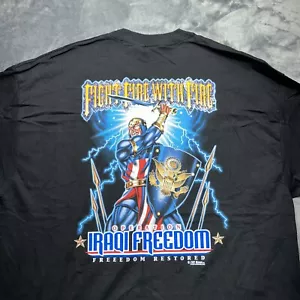 Camiseta De Colección Diseño 7.62 Operación Libertad Iraquí Negra Libertad Restaurada - Imagen 1 de 6