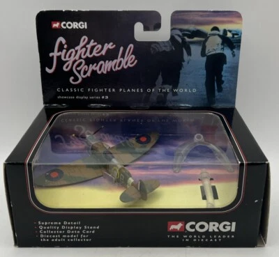 Corgi Fighter Scramble Supermarine Spitfire RAF Douglas Model Aircraft CS90019 - Image 1 of 4