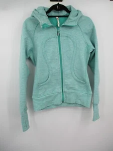 Lululemon Damen Jacke 6 Scuba Hoodie II Vintage grün Kapuze Logo sportlich - Bild 1 von 20