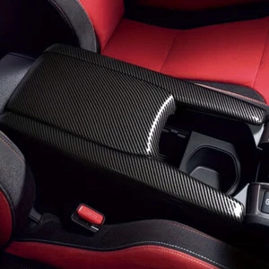 For 2016~21 Honda Civic Interior Central Armrest Box Panel Carbon Fiber Black - Bild 1 von 11