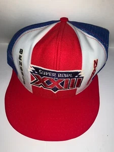 Vintage 49ers Super Bowl 23 World Champs Red White & Bl Hat San Francisco XXIII - Bild 1 von 15