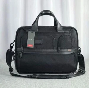 Calzoncillo organizador expandible para computadora portátil TUMI ALPHA3 2603141 bolsa de cercanías salida negra - Imagen 1 de 9