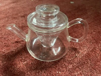 Vintage MCM Chemex Hand Blown Glass Tea Pot w/ Infuser and Lid - image 1 of 4