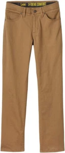 Lee Boys' Straight Fit Straight Leg Performance Comfort Stretch | Khaki | Sz-10 - Picture 1 of 3