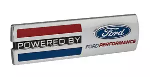 Mustang "Powered By Ford Performance" Fender Badge Chrome Plated 3D Emblem - Picture 1 of 3