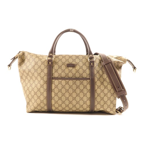 GUCCI GG GHW Tote Bag 2 vie borsa a tracolla borsetta 246895 tela rivestita marrone
