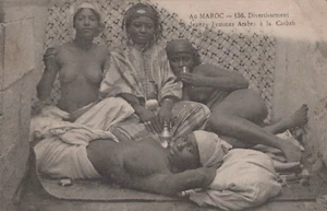 North Africa Nude Arab Girls ethnic original early 1914 Rare photo postcard - Picture 1 of 1