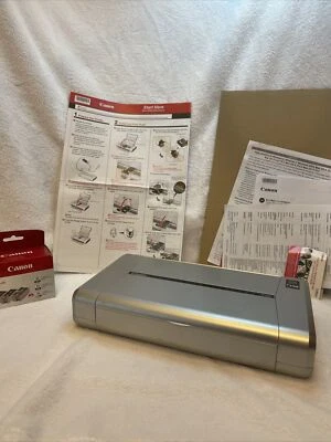 Canon PIXMA iP100 Inkjet Mobile Photo Printer Parts Repair Untested NOT COMPLETE - Image 1 of 4