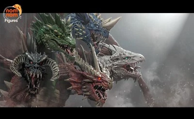 Tiamat Drago modello in resina stampa 3d kit da assemblare e dipingere - Immagine 1 di 4