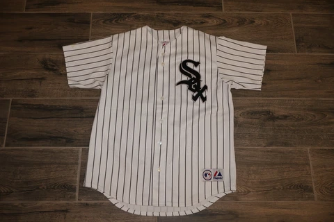 Paul Konerko Chicago White Sox MLB Baseball Jersey Majestic Sewn Retro Vintage L Cover